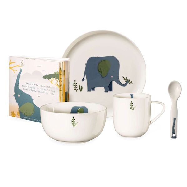 ASA Selection "kids tableware" 5-tlg. Kinderset, Emma Elefant