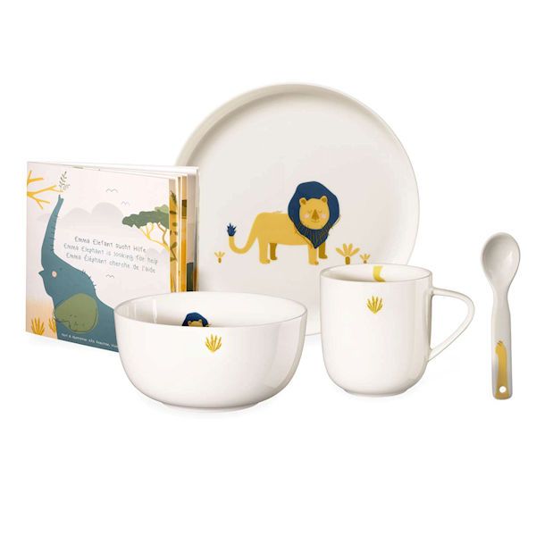 ASA Selection "kids tableware" 5-tlg. Kinderset, Leo Löwe