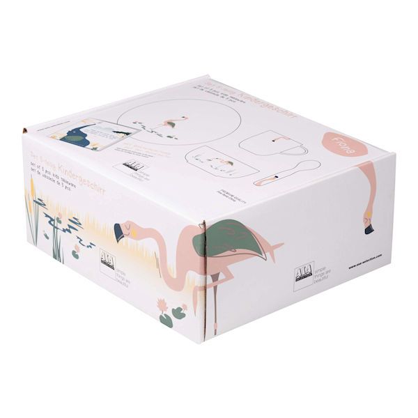 ASA Selection "kids tableware" 5-tlg. Kinderset, Fiona Flamingo