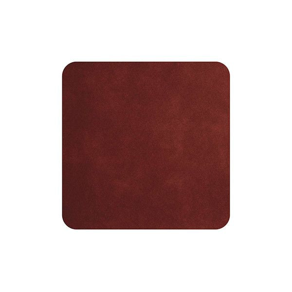 ASA Selection "table tops" 4er Set Untersetzer soft leather red earth