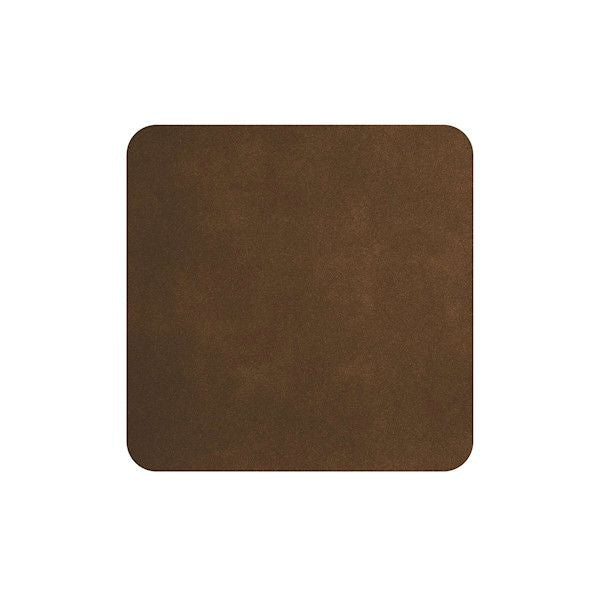 ASA Selection "table tops" 4er Set Untersetzer soft leather dark sepia