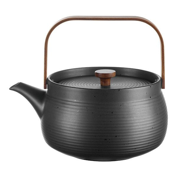 ASA Selection "japandi tea" Teekanne mit Holzgriff, black, 1,5 l