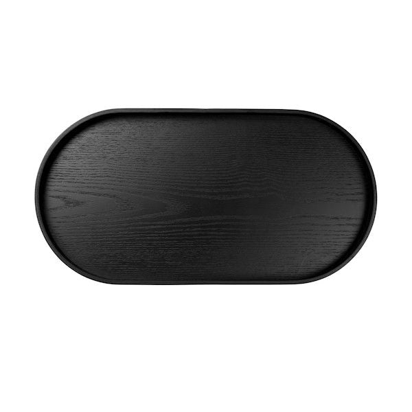 ASA Selection "wood" Holztablett oval schwarz 35,5 cm