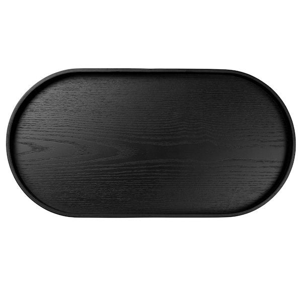 ASA Selection "wood" Holztablett oval schwarz 44 cm