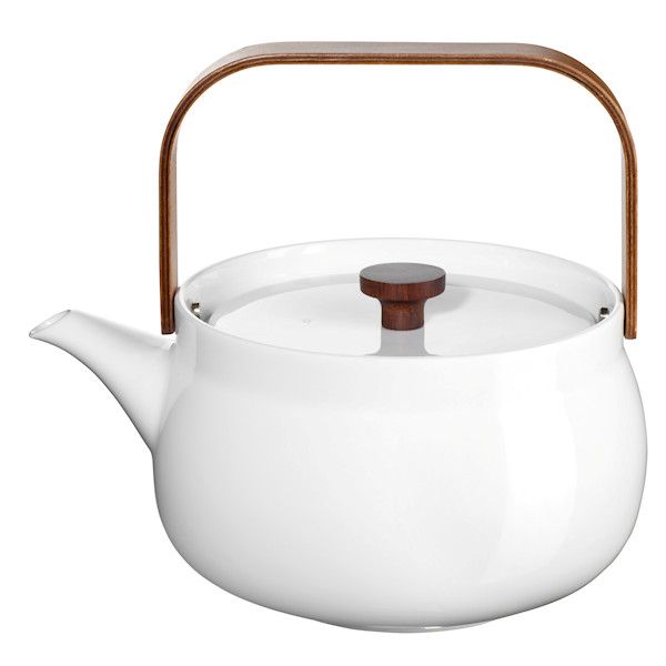 ASA Selection "japandi tea" Teekanne mit Holzgriff, white, 1,5 l